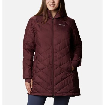 Columbia Jas Dames, Heavenly Long Hooded Plus Size Bordeaux, 72HRMWOYN